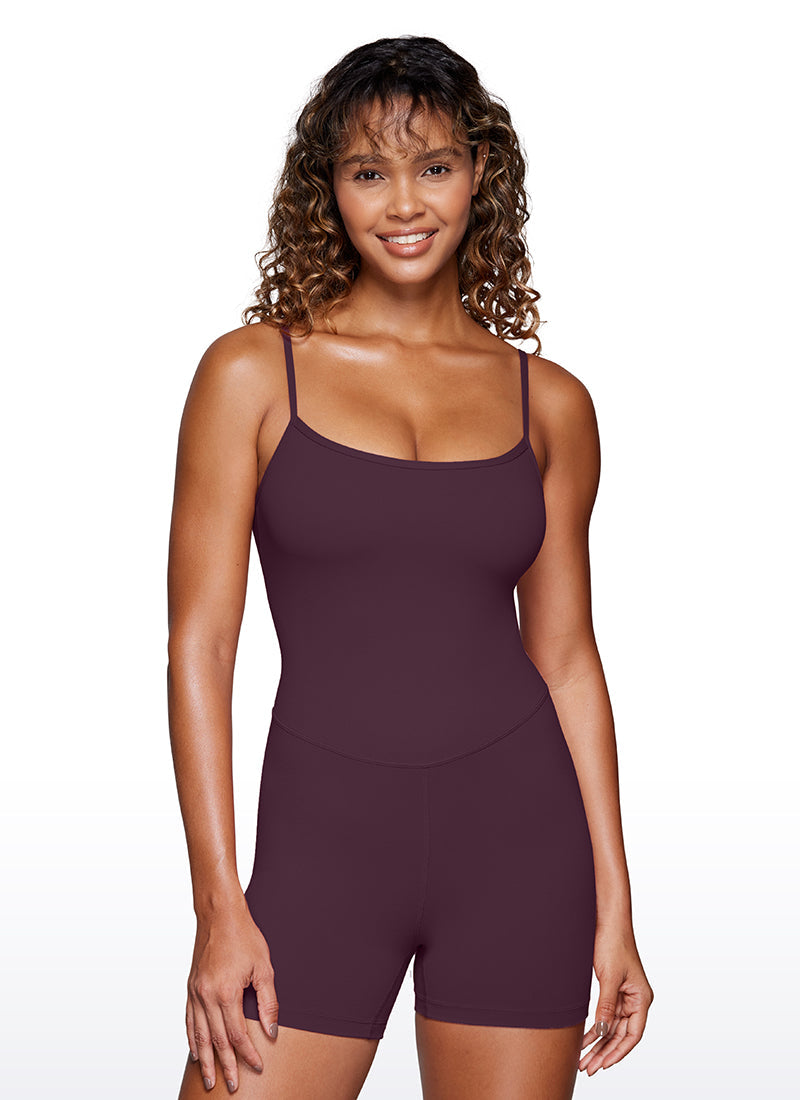 Butterluxe Thin Strap Short Bodysuit 4''