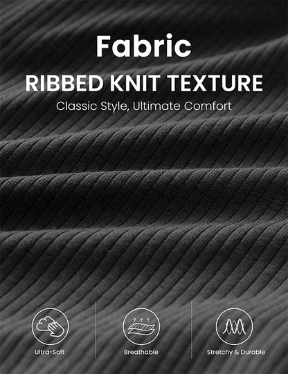 Ribbed High Rise Sweat Short 3''