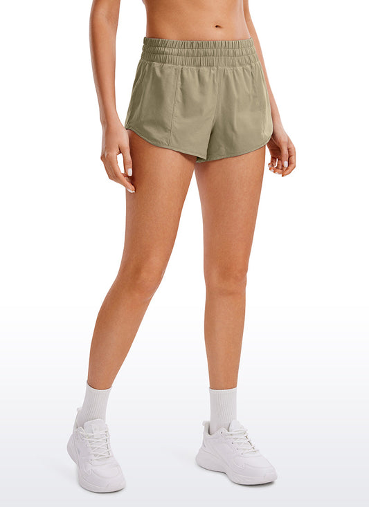 Feathery-Fit Soft Liner Zip Pocket Short 2.5''