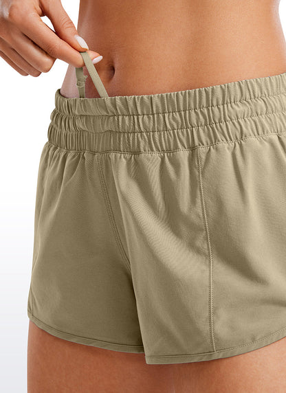 Feathery-Fit Soft Liner Zip Pocket Short 2.5''