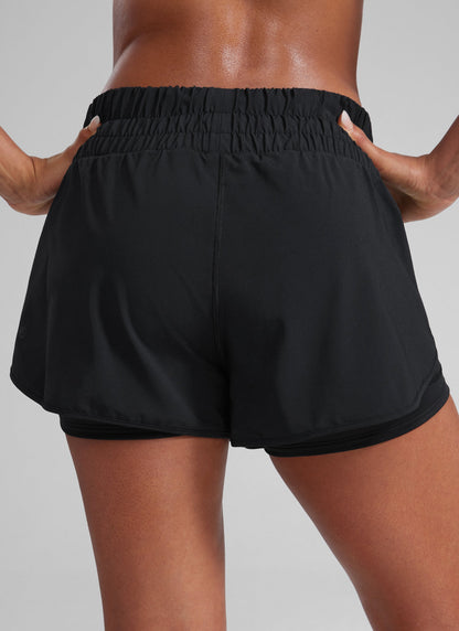 Feathery-Fit Soft  2 in 1 High Rise Short 3''