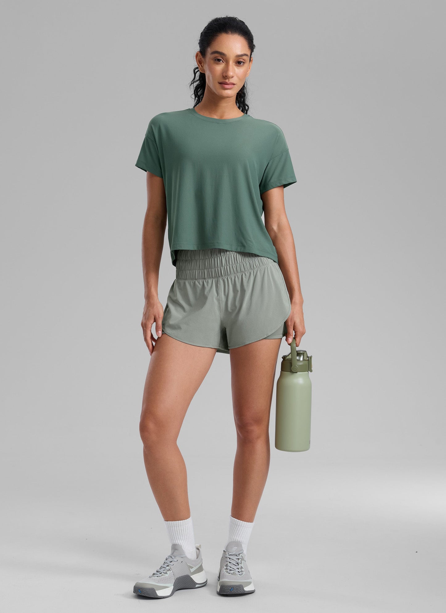 Feathery-Fit Soft  2 in 1 High Rise Short 3''