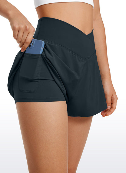 Feathery-Fit Soft 2 in 1 Flowy High Rise Short