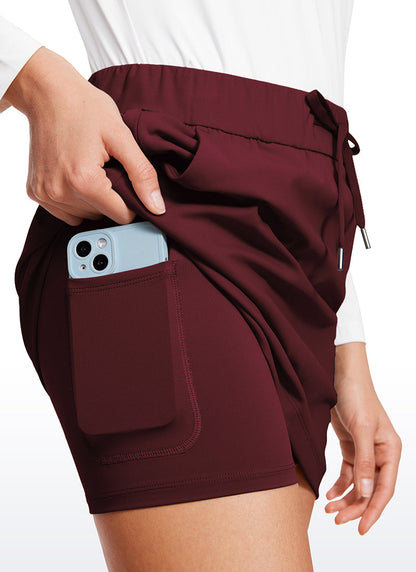 Stretch Drawstring Liner Skirt 15'' - 5 Pocket