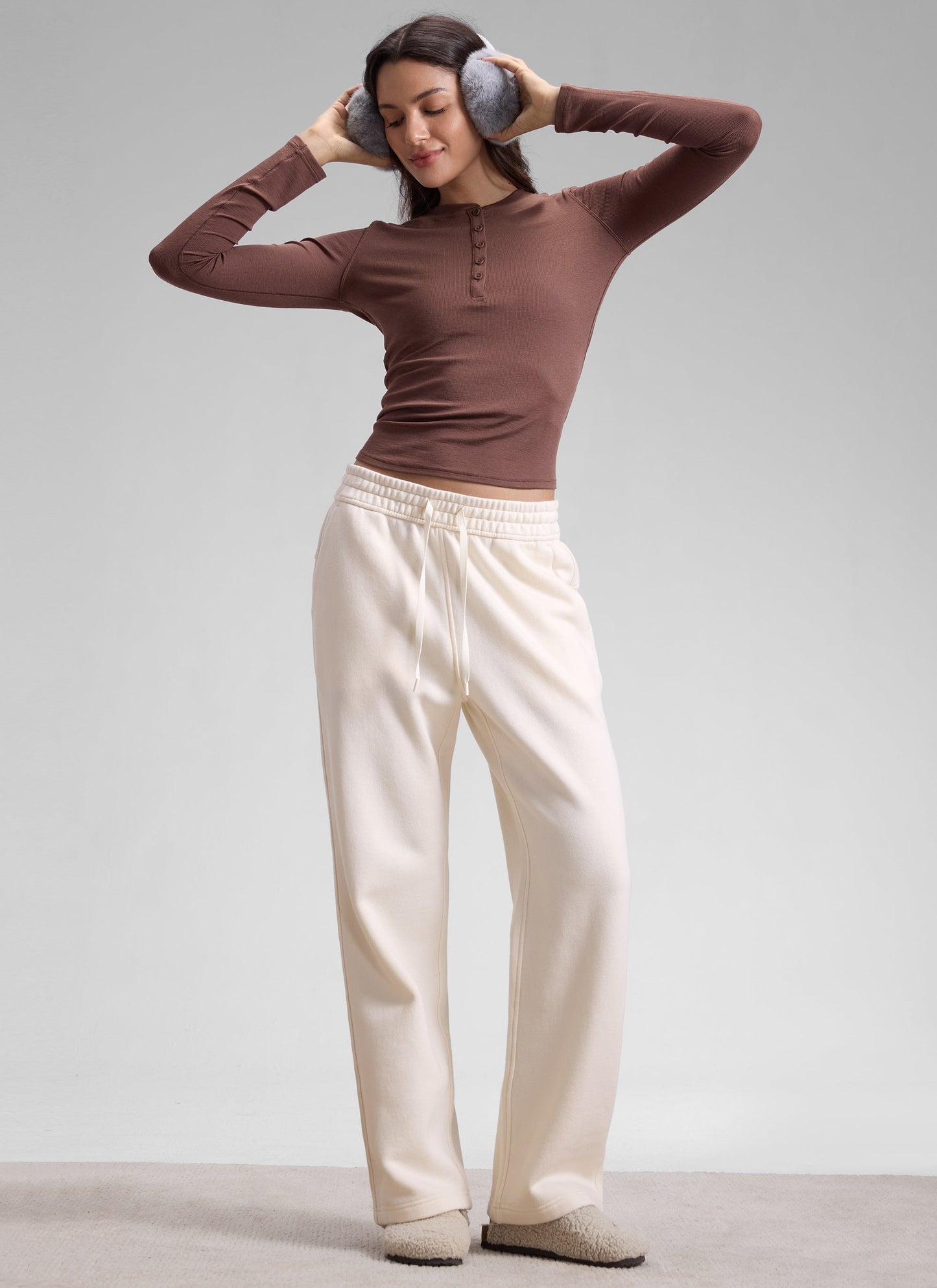 Fleece Lined Straight Leg Sweatpant 30''