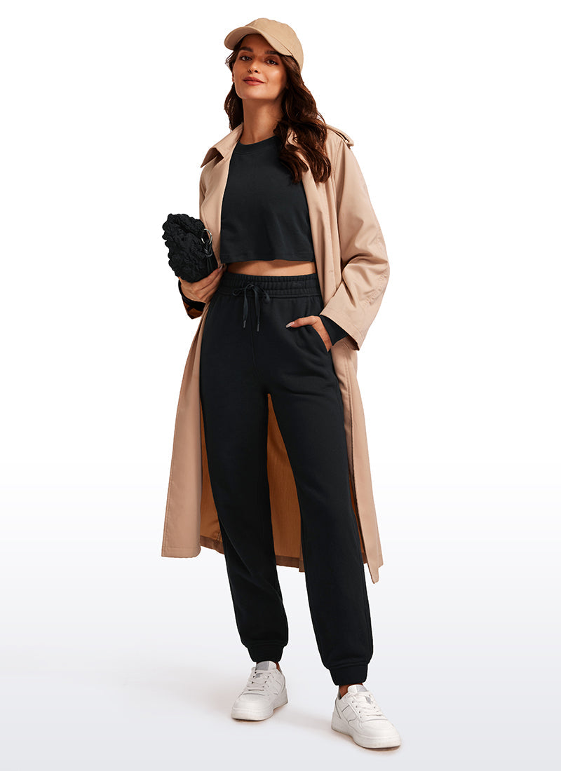 Fleece Lined High Rise Sweatpant 28''