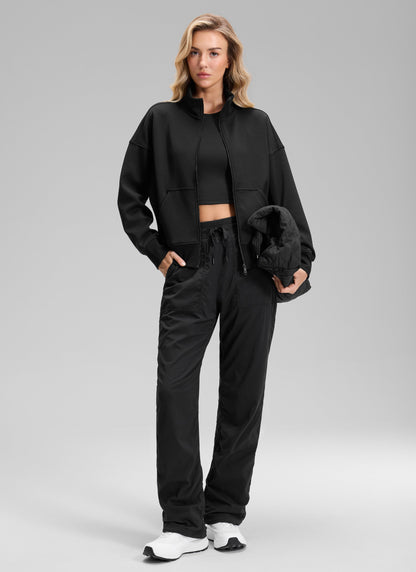 Fleece Lined Straight Leg Pocket Pant 30"