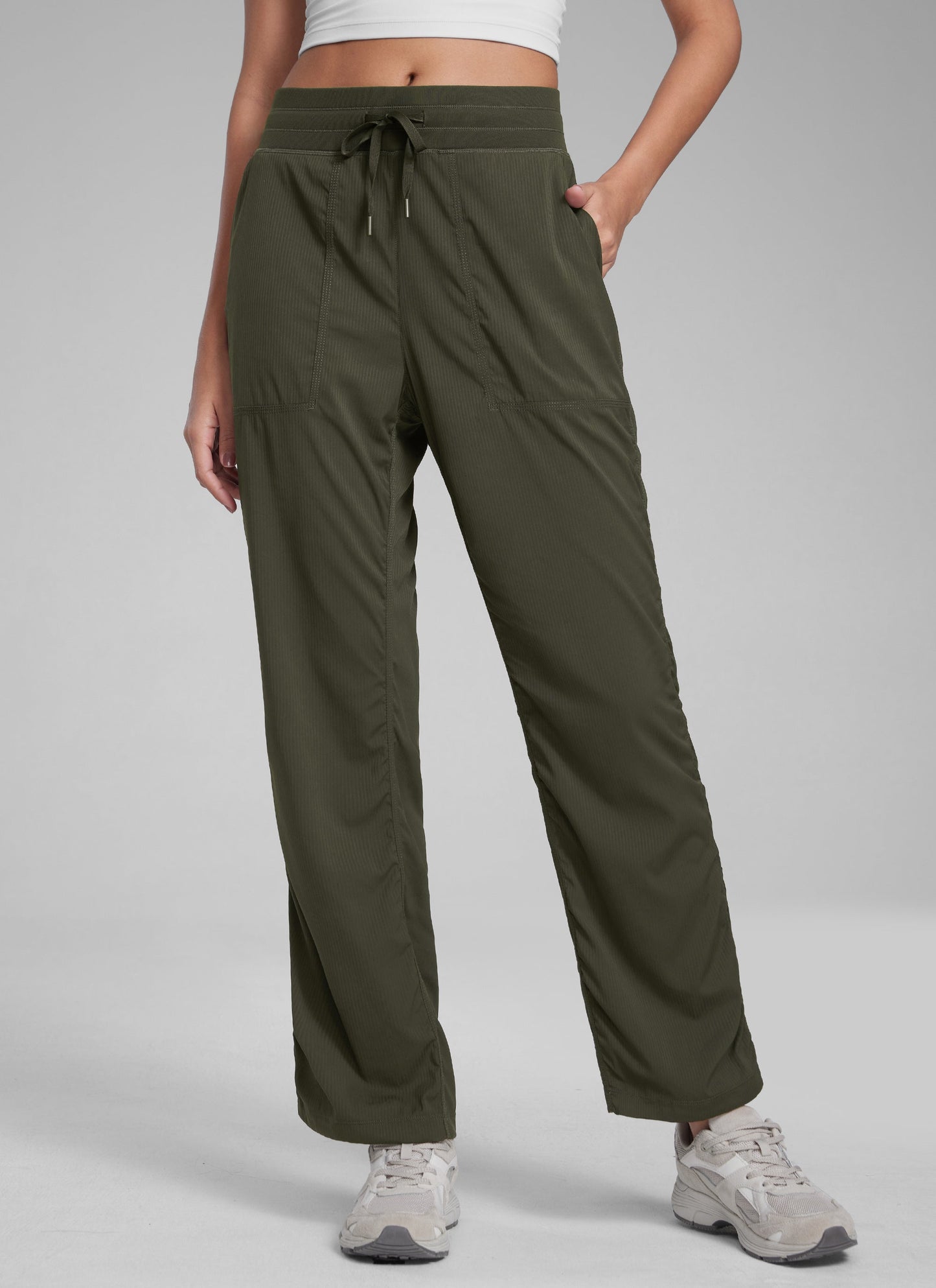 Lightweight Straight Leg Workout Pocket Pant 28"