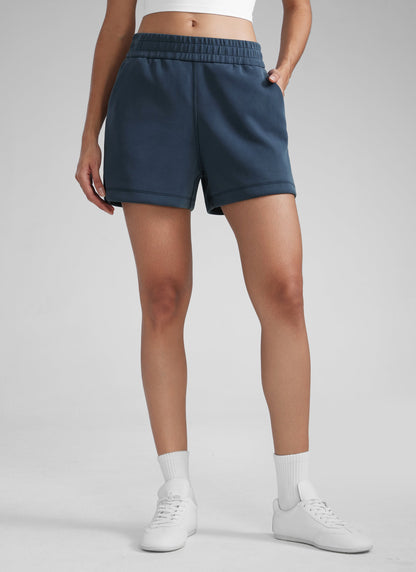 SoftAura Drawstring Pocket Sweat Short 4”