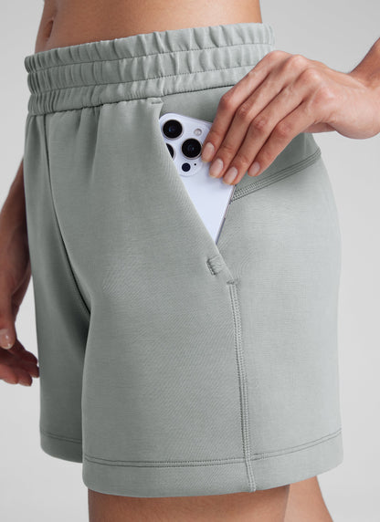 SoftAura Drawstring Pocket Sweat Short 4”