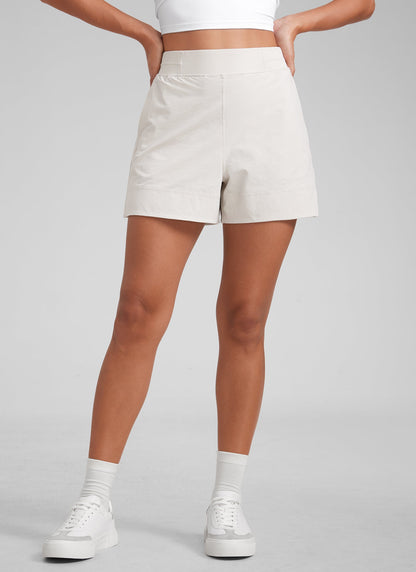 Linerless V Slit Pocket High Rise Short 4"