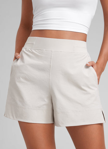 Linerless V Slit Pocket High Rise Short 4"