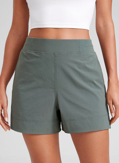 Linerless V Slit Pocket High Rise Short 4"