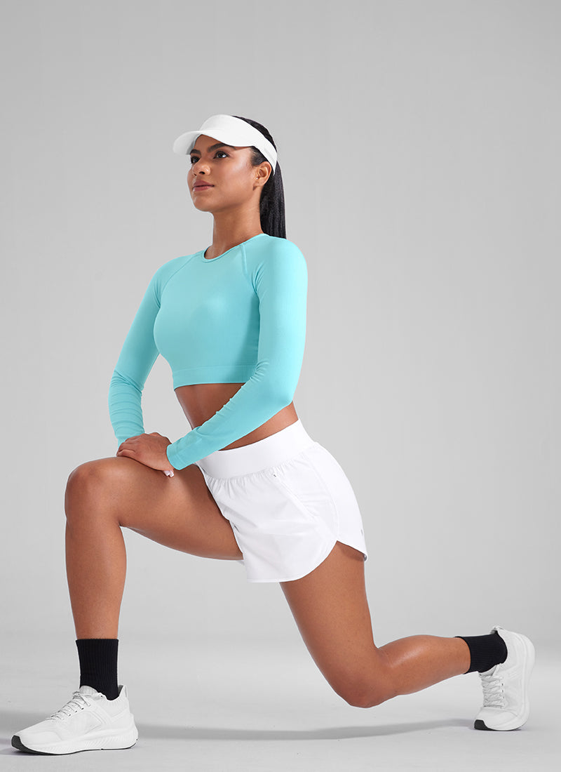 Feathery-Fit Soft Zipper Pocket Dolphin Short 3''