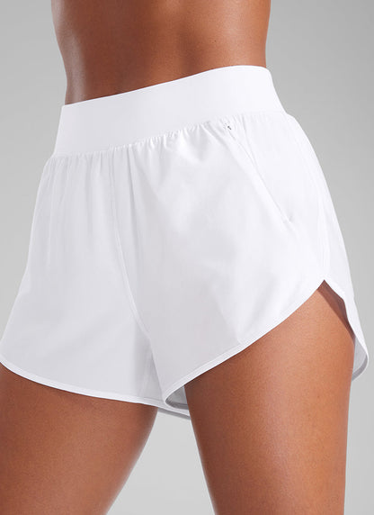 Feathery-Fit Soft Zipper Pocket Dolphin Short 3''