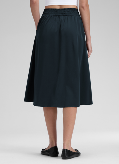 Feathery-Fit Stretchy Side Pocket Skirt