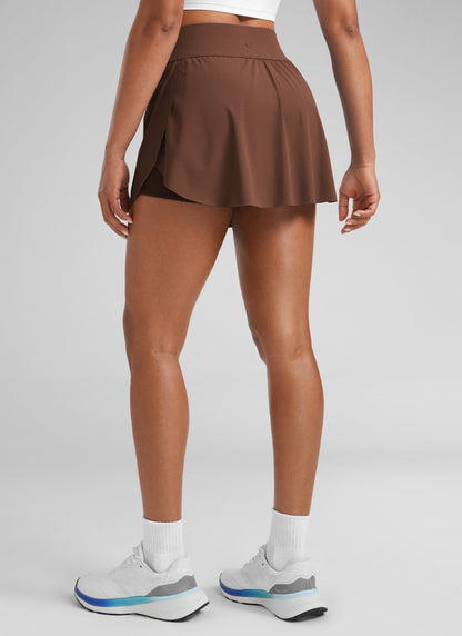 A Line High Rise Pocket Side Slit Skirt 14.5''