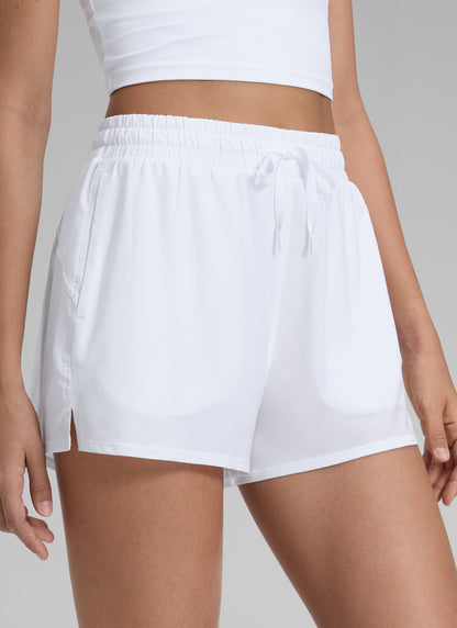 Feathery-Fit Stretchy 2 in 1 High Rise Pocket Short