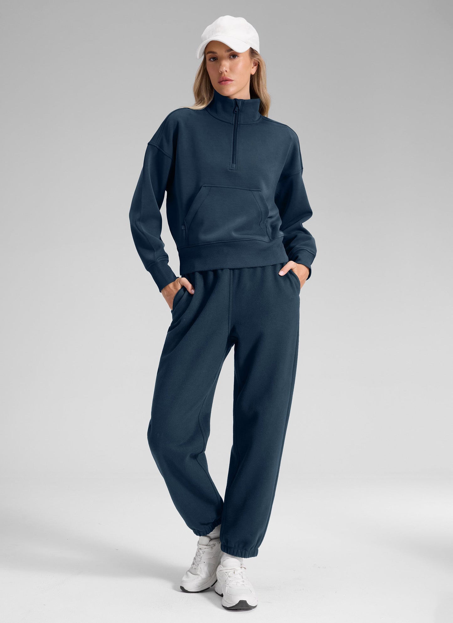 Fleece Lined High Rise Jogger Sweatpant 28''