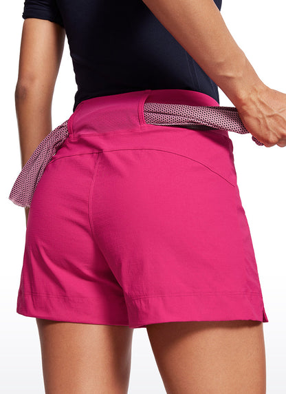 Ripstop Zip Pocket Mid Rise Short 4''