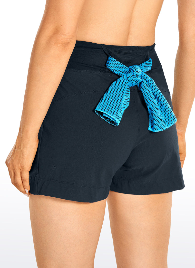 Ripstop Zip Pocket Mid Rise Short 4''