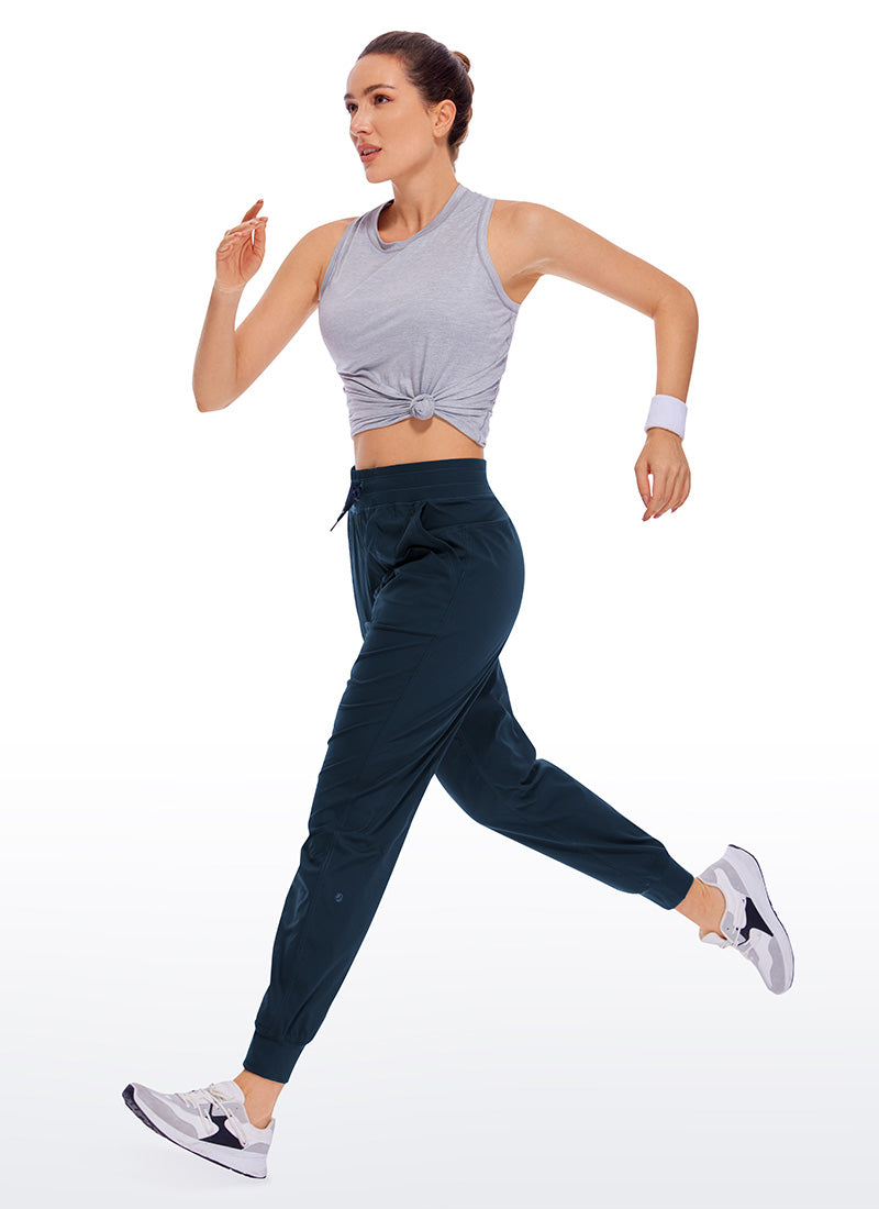 Striped Ruched Pocket Jogger 28''