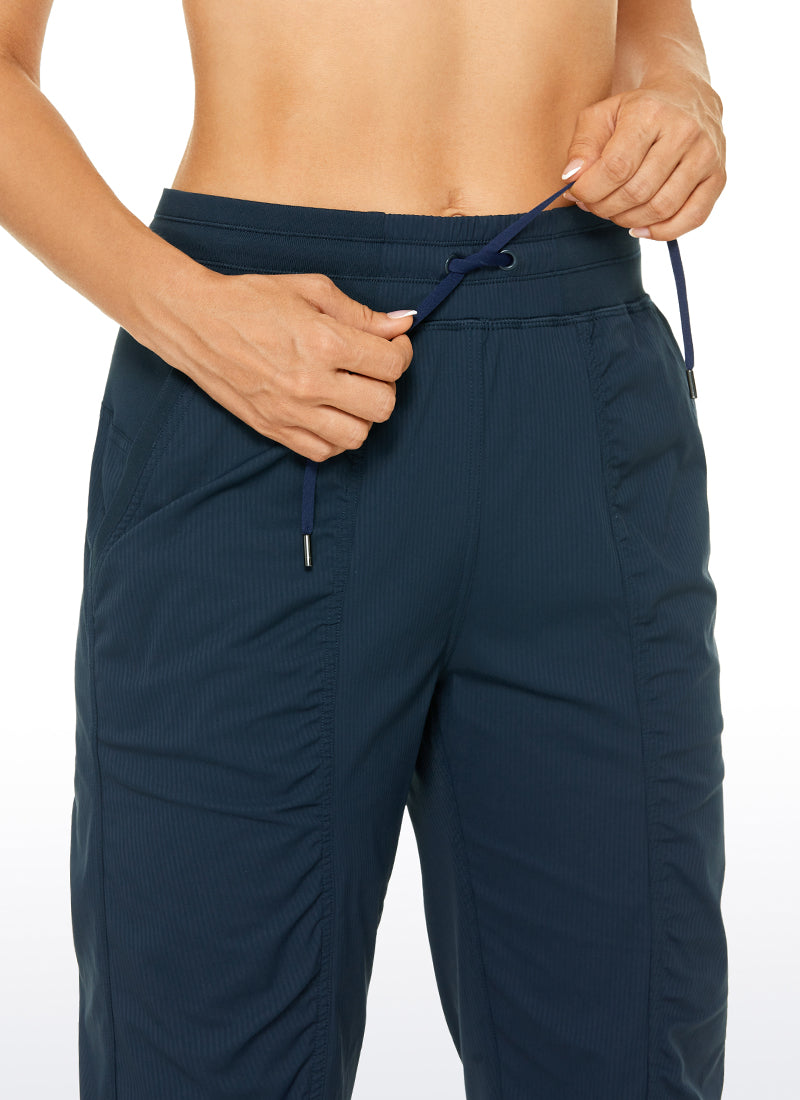 Striped Ruched Pocket Jogger 28''
