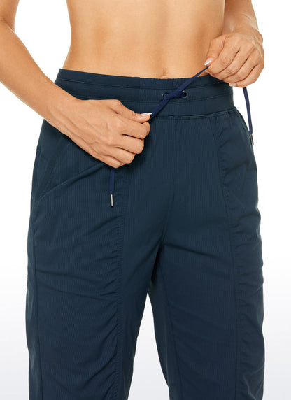 Striped Ruched Pocket Jogger 28''