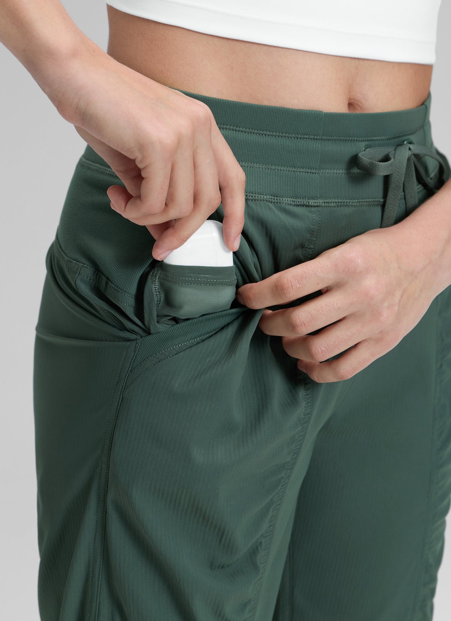 Striped Ruched Pocket Jogger 28''