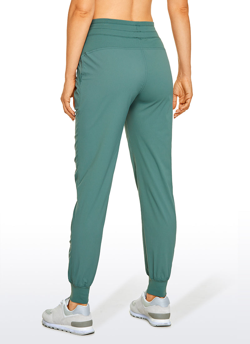 Striped Ruched Pocket Jogger 28''