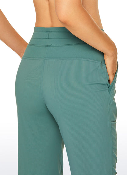 Striped Ruched Pocket Jogger 28''