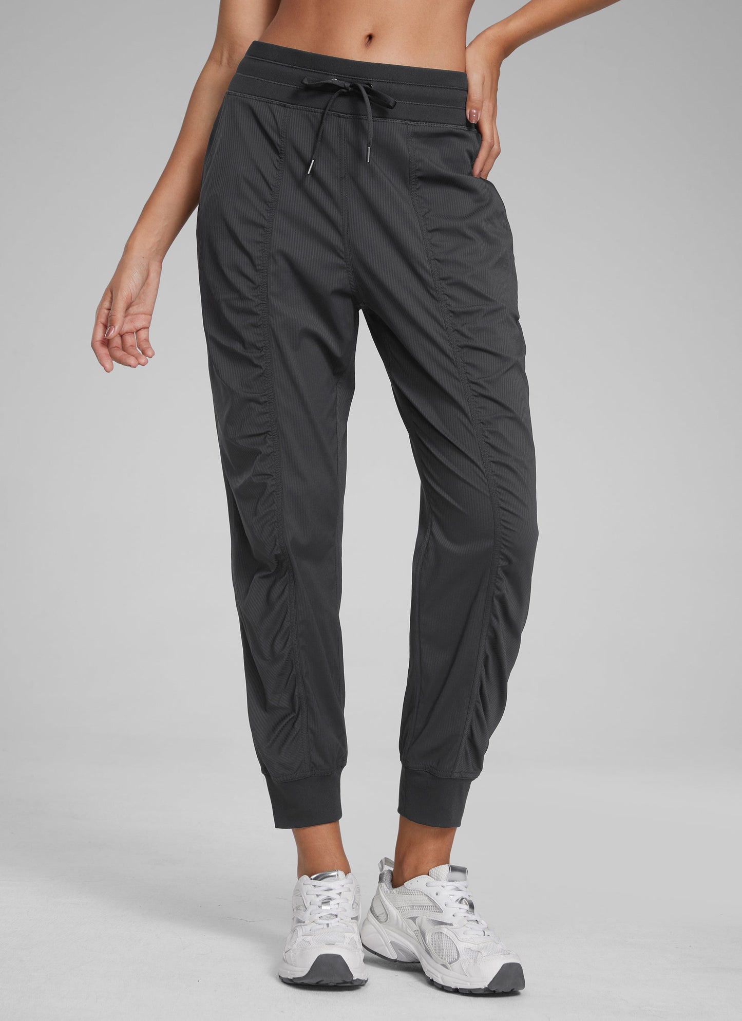 Striped Ruched Pocket Jogger 26''