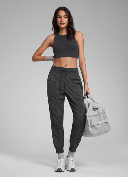 Striped Ruched Pocket Jogger 26''