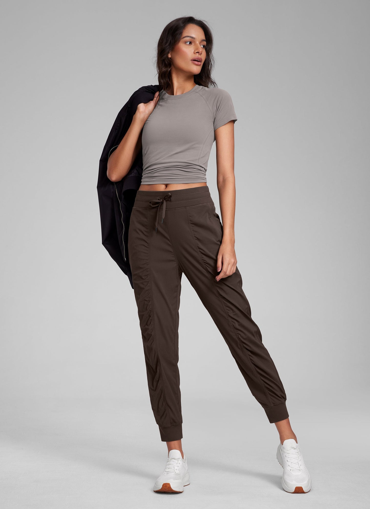 Striped Ruched Pocket Jogger 26''