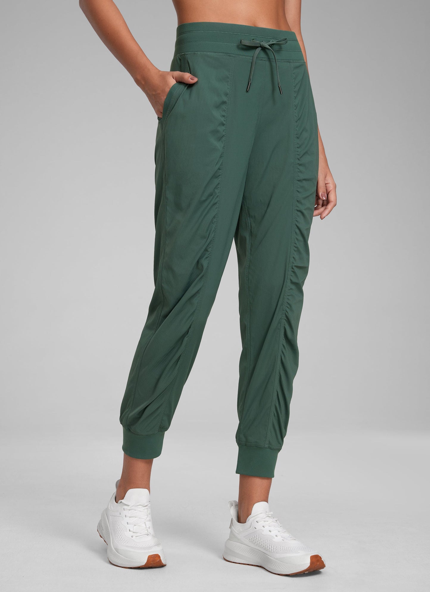 Striped Ruched Pocket Jogger 26''