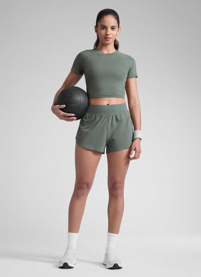 Feathery-Fit Soft Dolphin Lined Short 3''