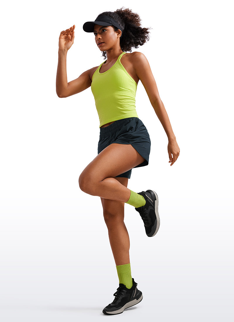 Feathery-Fit Soft Mid Rise Lined Short 5''