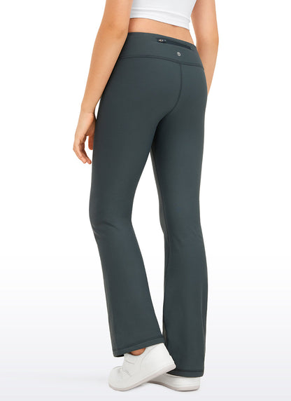 Thermal Fleece Lined Soft Girls Water Resistant Flare Leggings