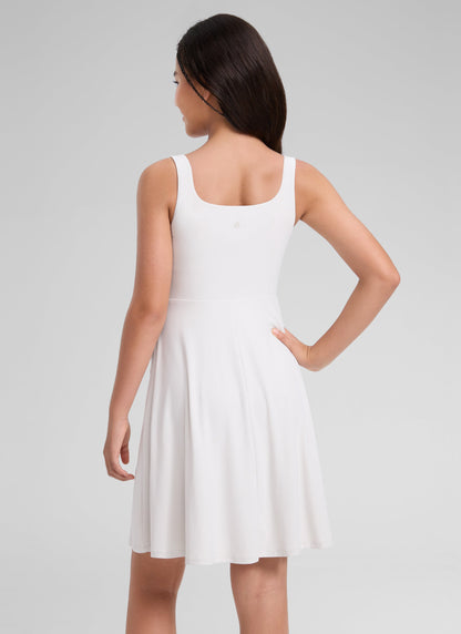 Girls Cloudweight Double Lined Pocket Midi Dress