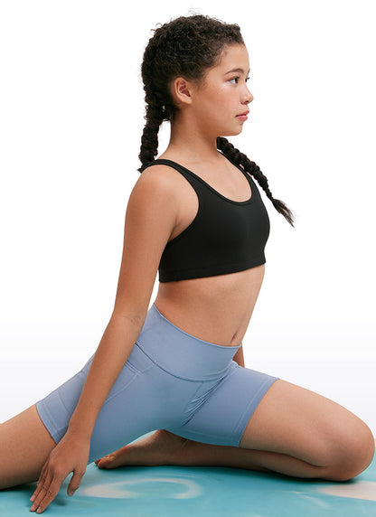 Butterluxe Girls Scoop Neck Racerback Sports Bra