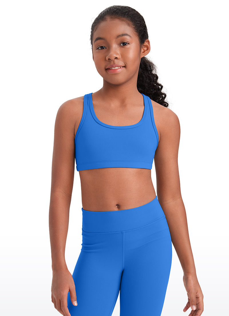Butterluxe Girls Scoop Neck Racerback Sports Bra