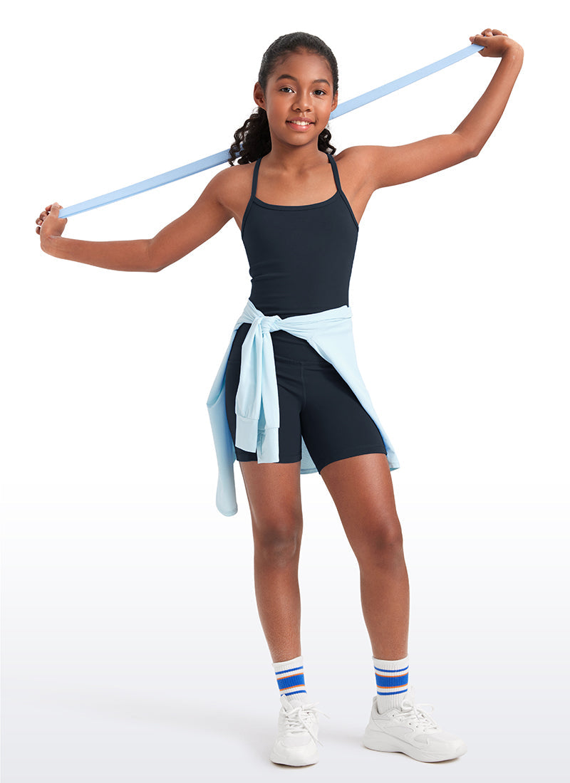 Butterluxe Girls Double Lined Y Back Tank Tops