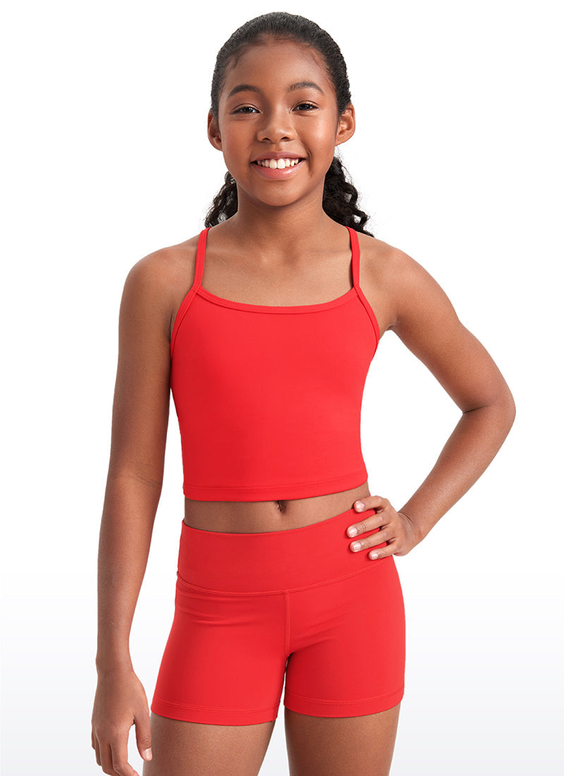 Butterluxe Girls Double Lined Y Back Tank Tops
