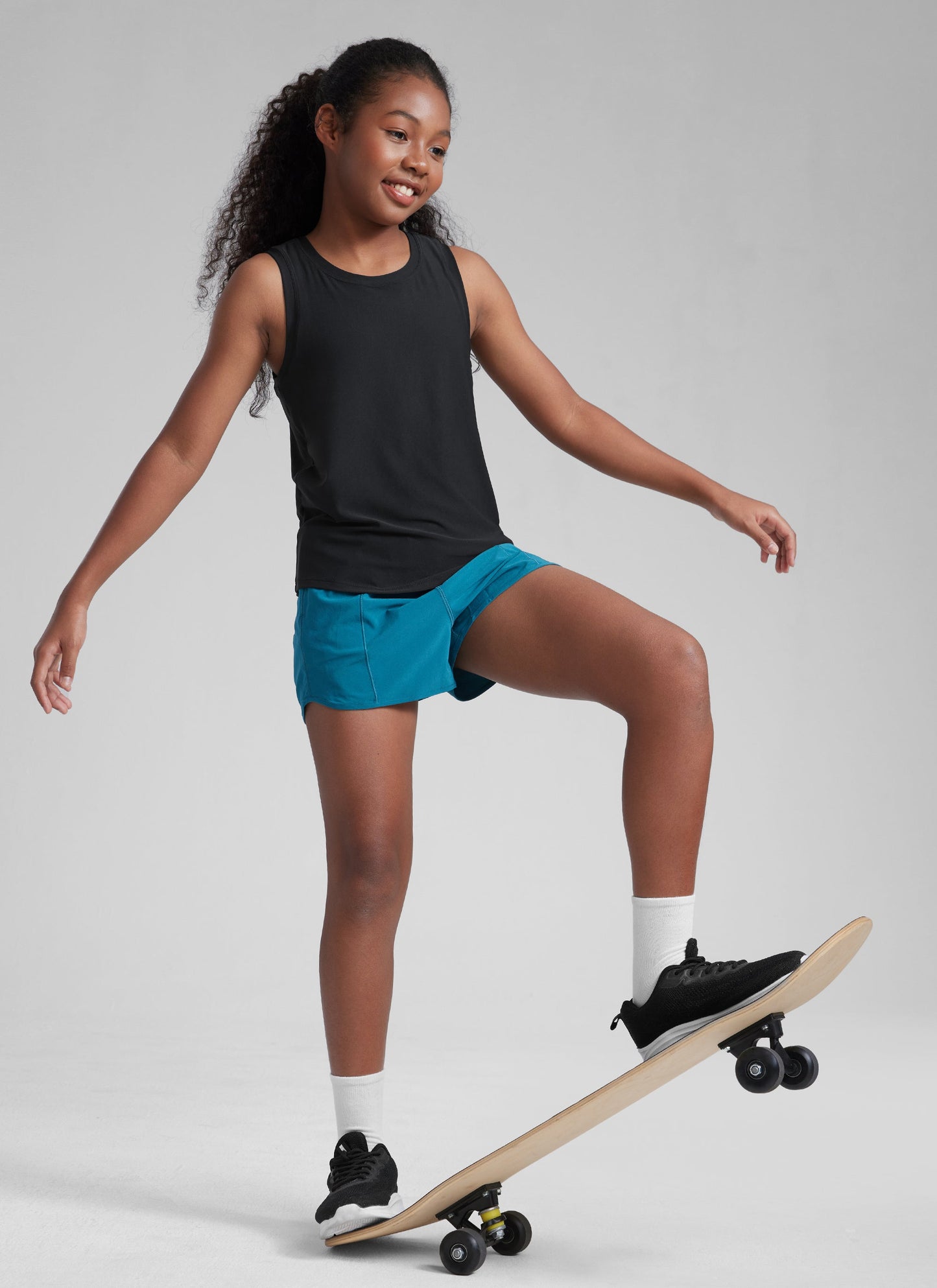 Girl Cloudweight Hip Length Sleeveless Tank