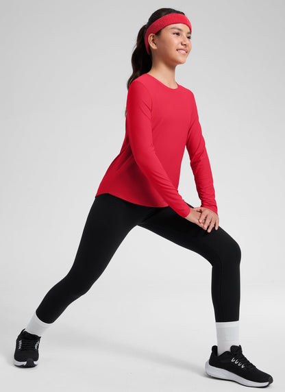 Girls Cloudweight Side Slit Long Sleeve