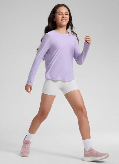 Girls Cloudweight Side Slit Long Sleeve