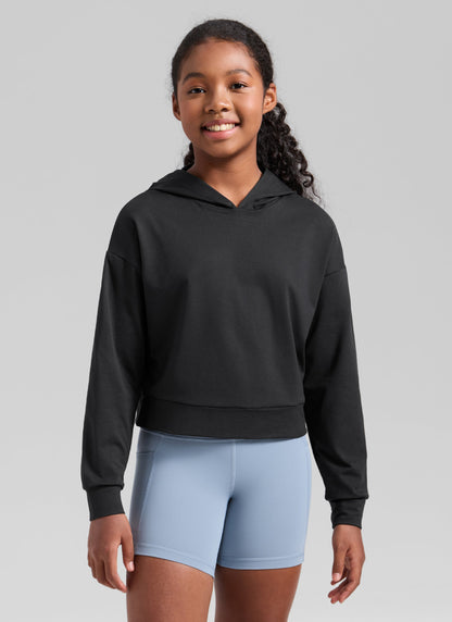 Girls Cloud Jersey Pullover Hoodie