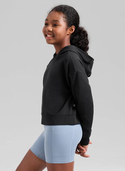 Girls Cloud Jersey Pullover Hoodie