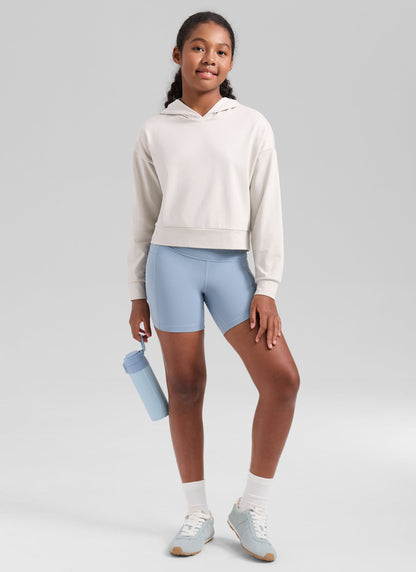 Girls Cloud Jersey Pullover Hoodie