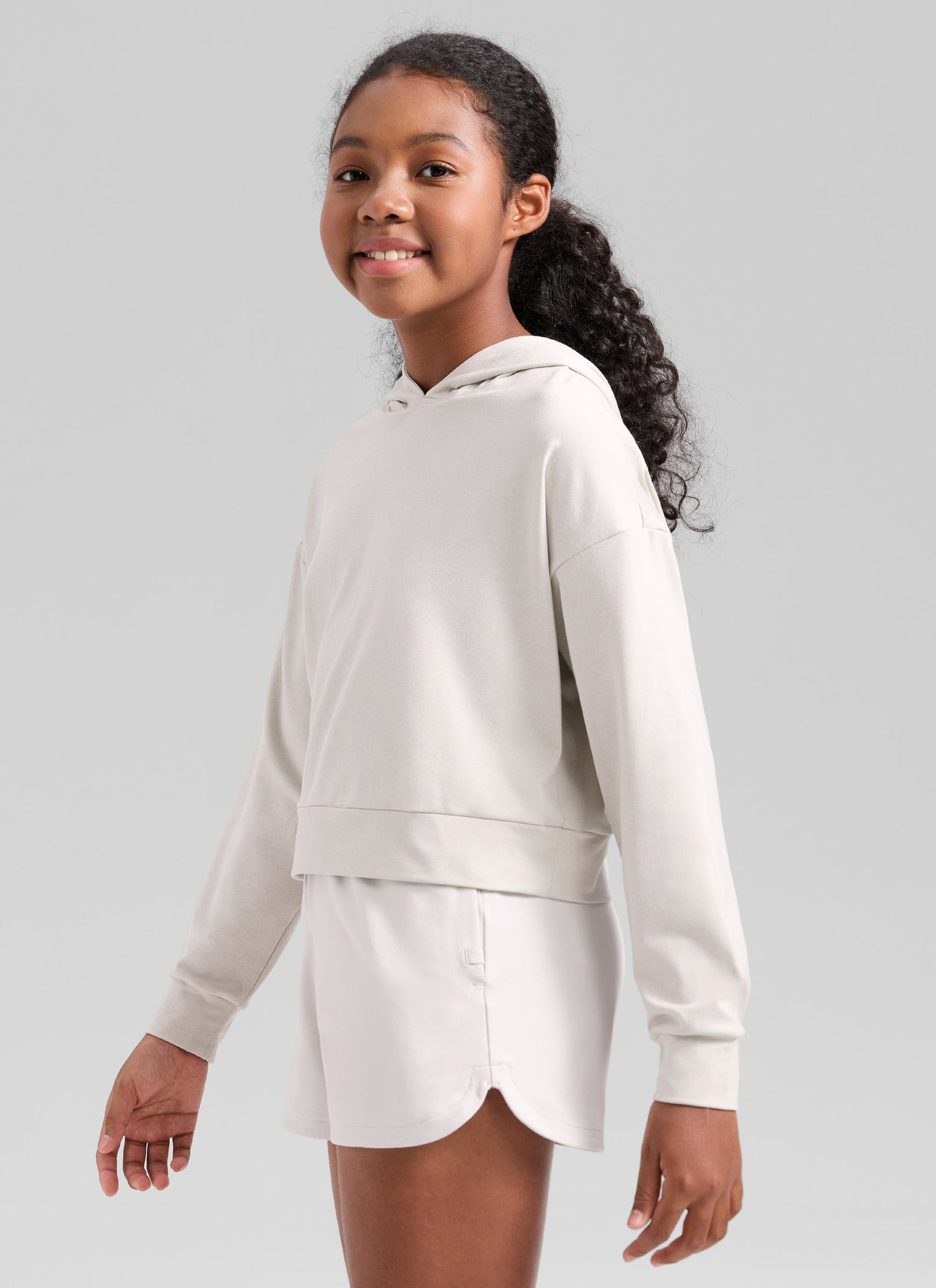 Girls Cloud Jersey Pullover Hoodie